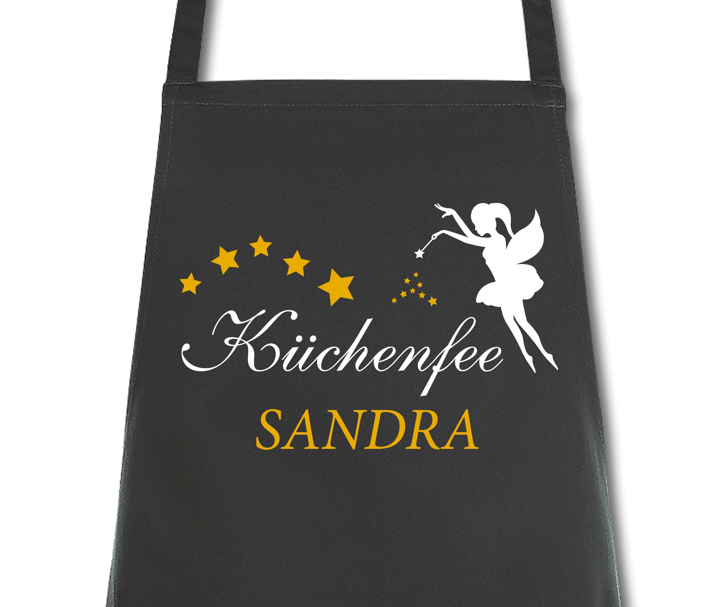 Schürze Damen Küchenfee mit Namen Wunschnamen Kochschürze Grillschürze Küchenschürze personalisiert
