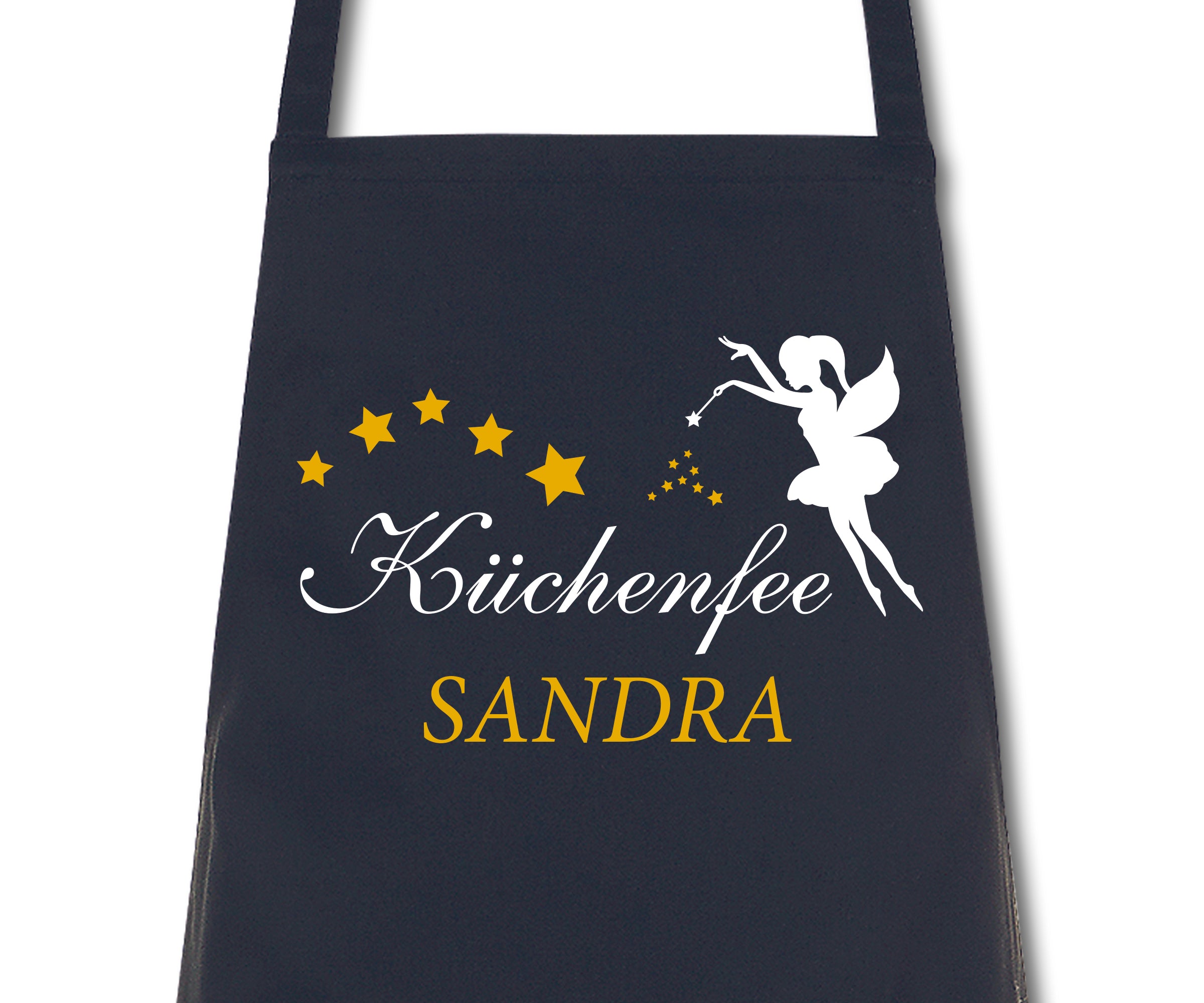 Schürze Damen Küchenfee mit Namen Wunschnamen Kochschürze Grillschürze Küchenschürze personalisiert