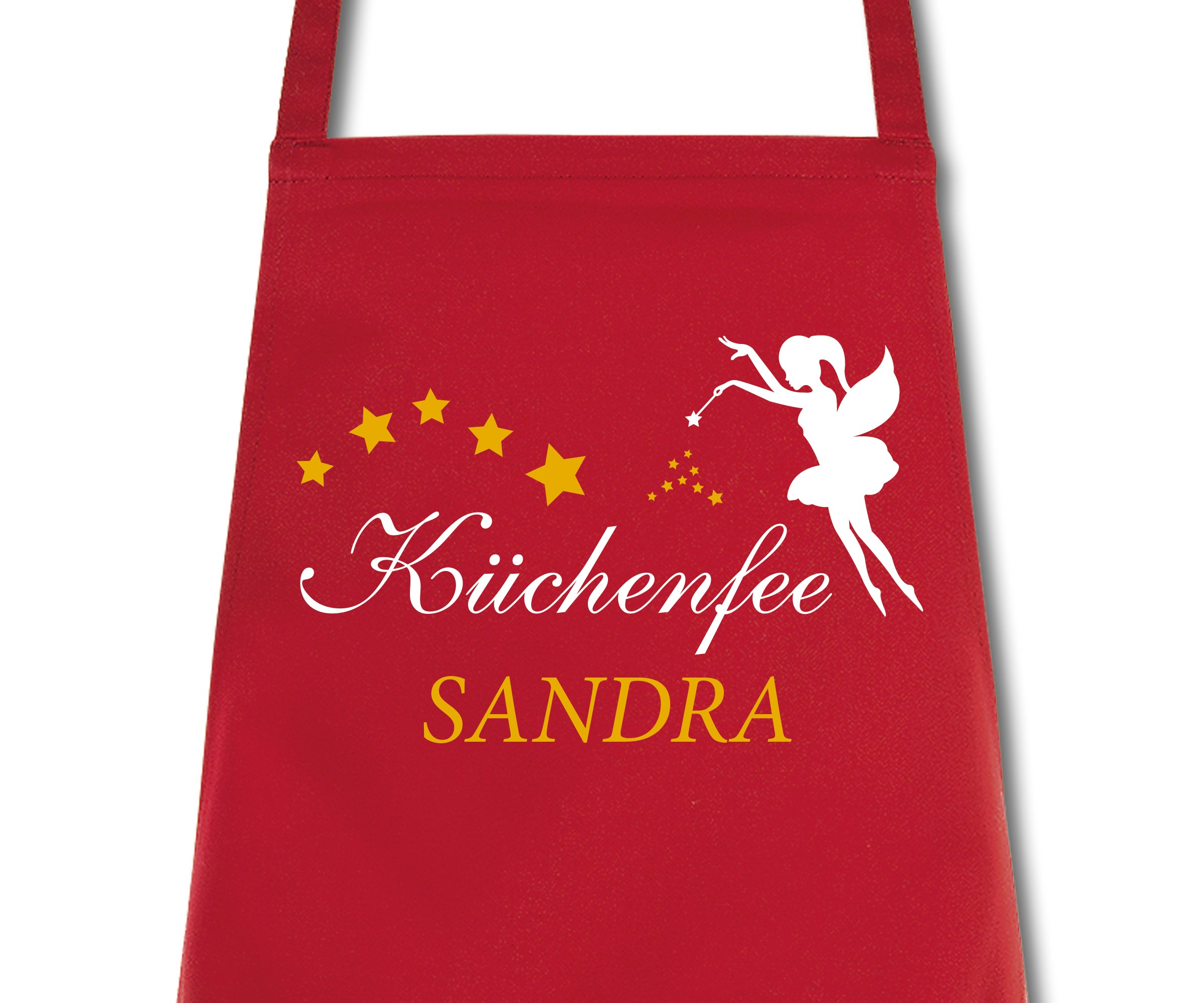 Schürze Damen Küchenfee mit Namen Wunschnamen Kochschürze Grillschürze Küchenschürze personalisiert