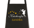 Schürze Damen Küchenfee mit Namen Wunschnamen Kochschürze Grillschürze Küchenschürze personalisiert
