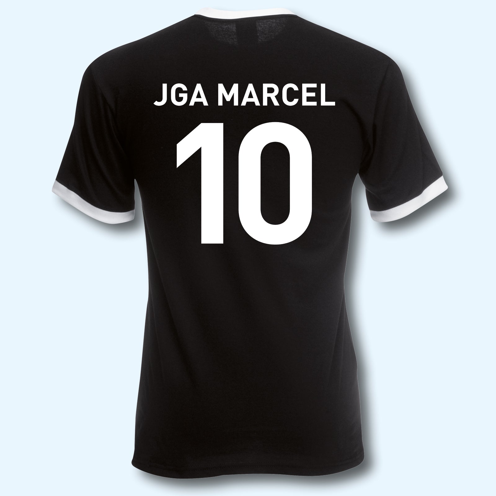 T-Shirt Trikot Retro-Shirt, JGA Auswärtstour, Junggesellenabschied, Fußball, Wunschname