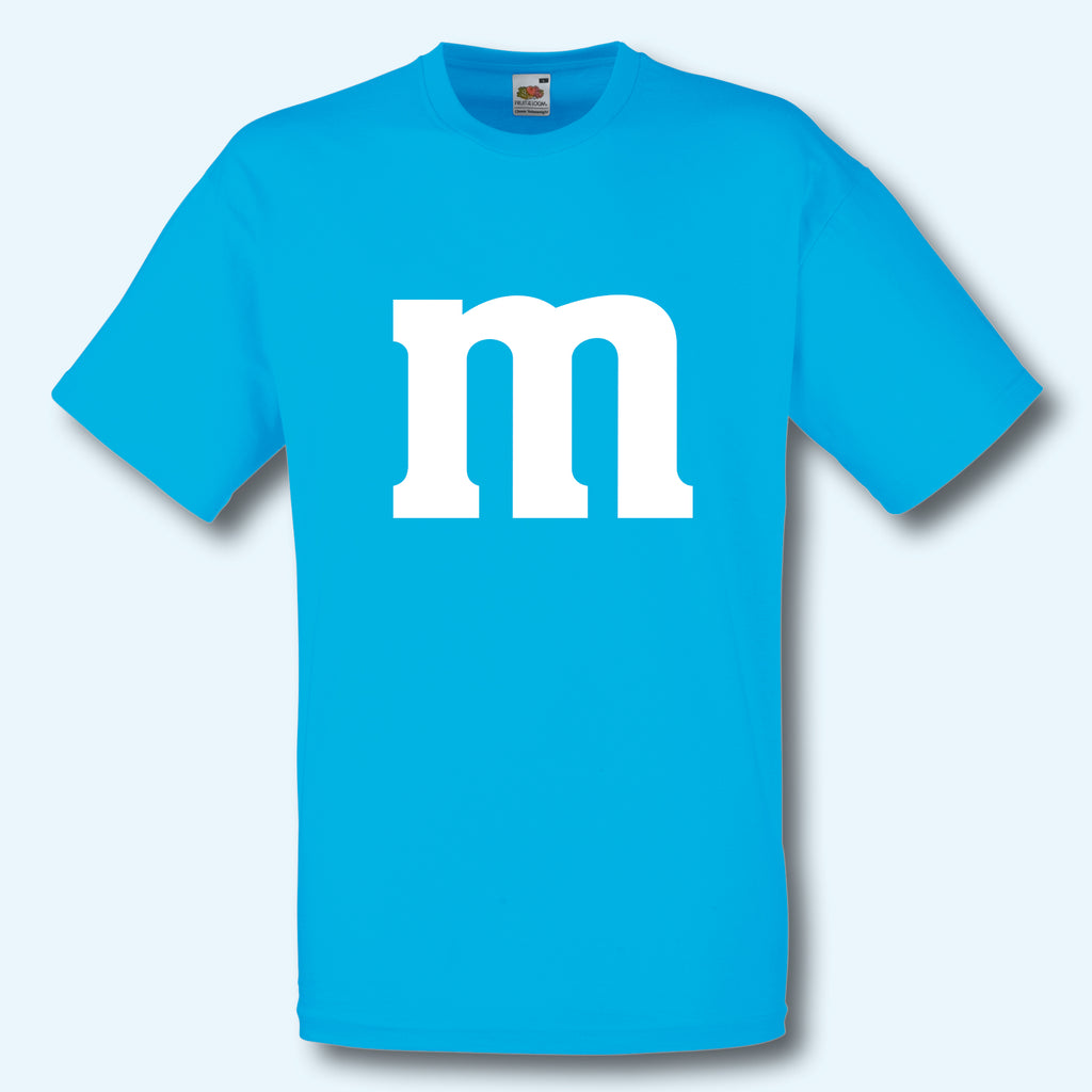 T-Shirt Herren M&M Kostüm Karneval Fasching Gruppenkostüm