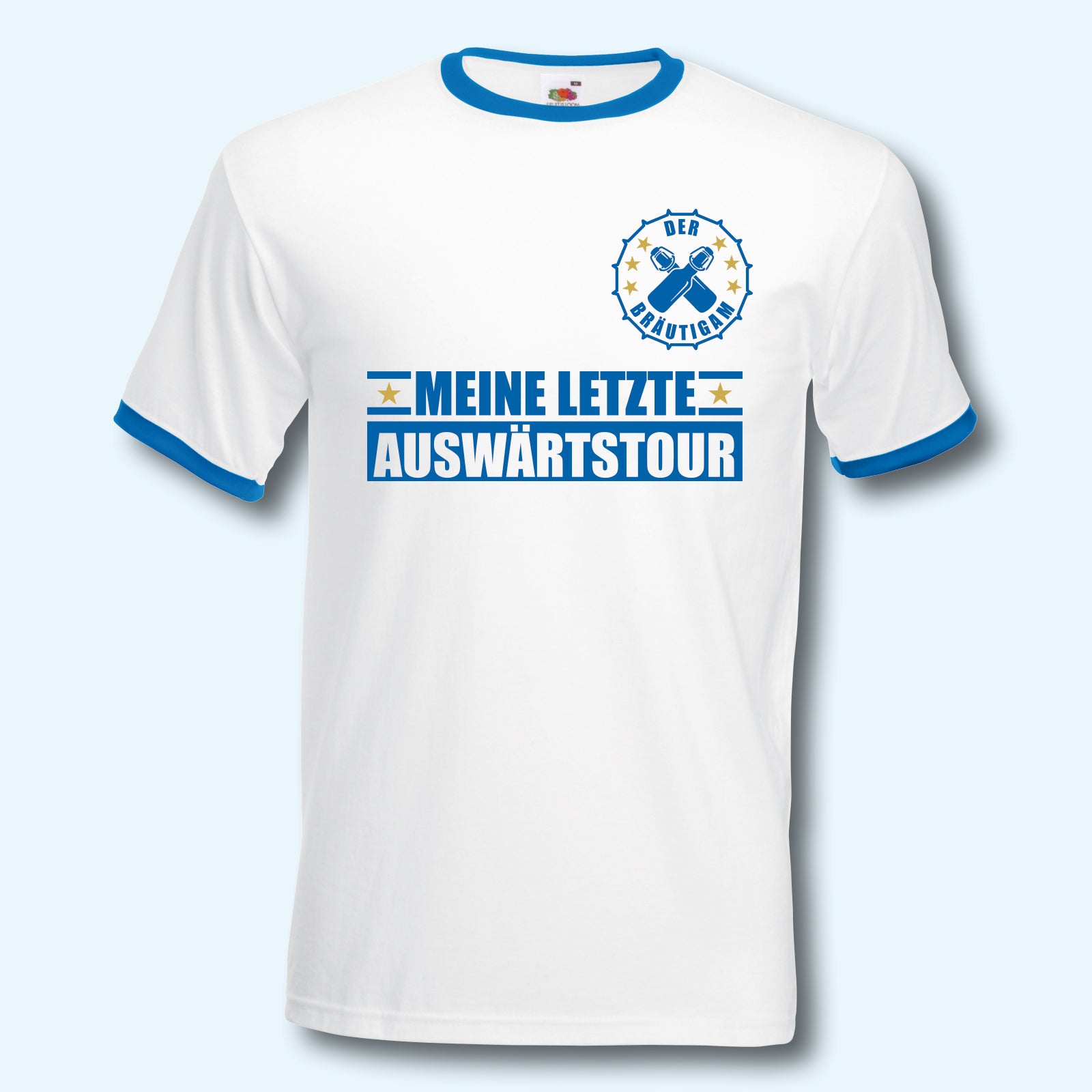 T-Shirt Trikot Retro-Shirt, JGA Auswärtstour, Junggesellenabschied, Fußball, Wunschname