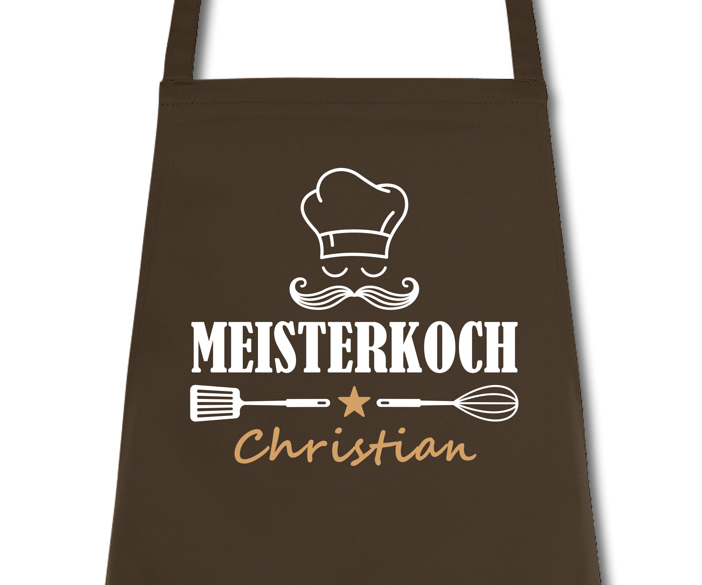 Schürze Männer Meisterkoch mit Namen Wunschnamen Kochschürze Grillschürze Küchenschürze personalisiert