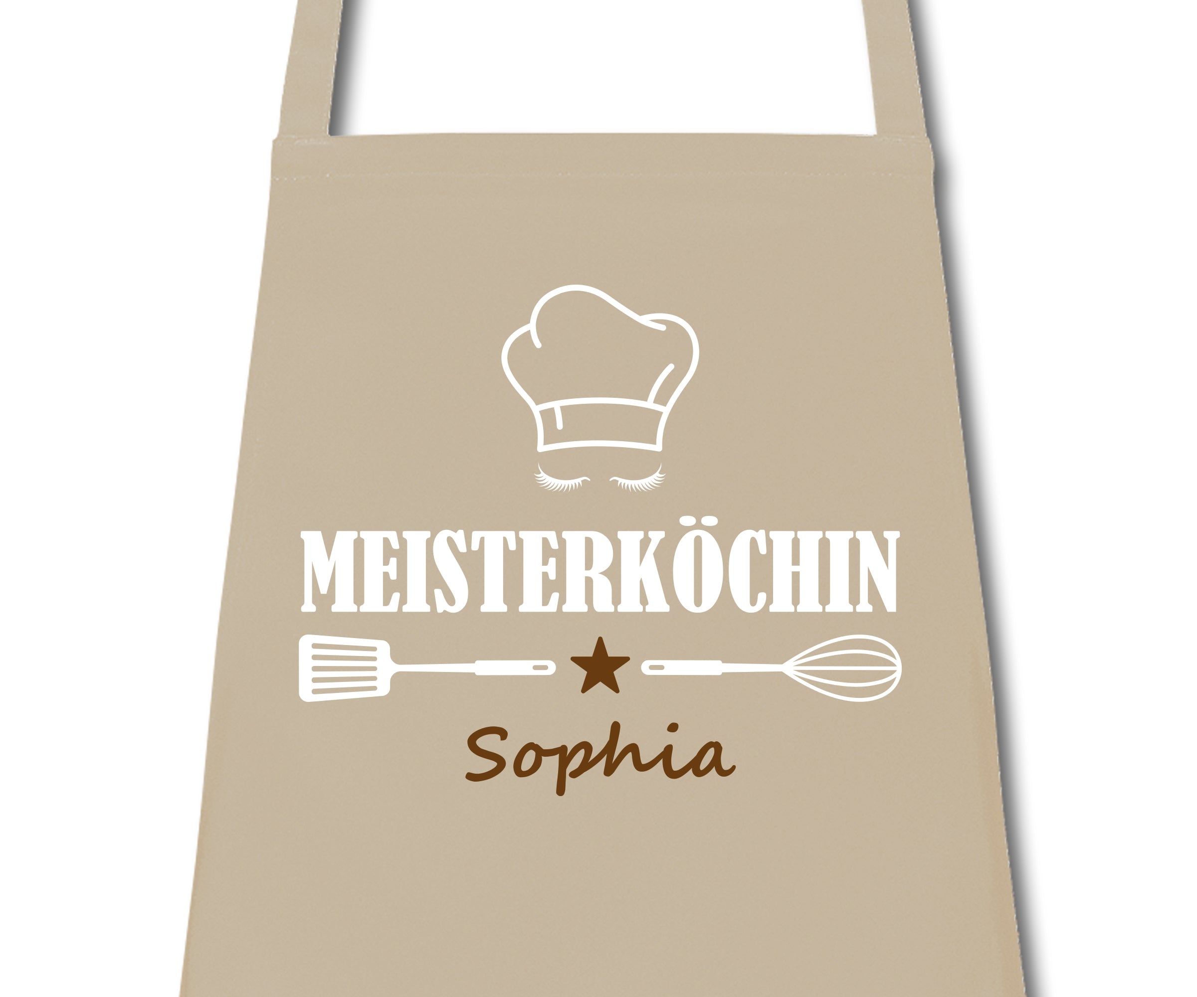 Schürze Damen Meisterköchin mit Namen Wunschnamen Kochschürze Grillschürze Küchenschürze personalisiert