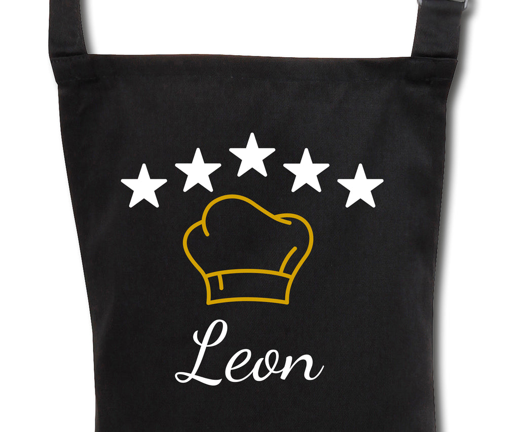 Schürze für Kinder personalisiert mit Namen Wunschname Kochschürze Küchenschürze