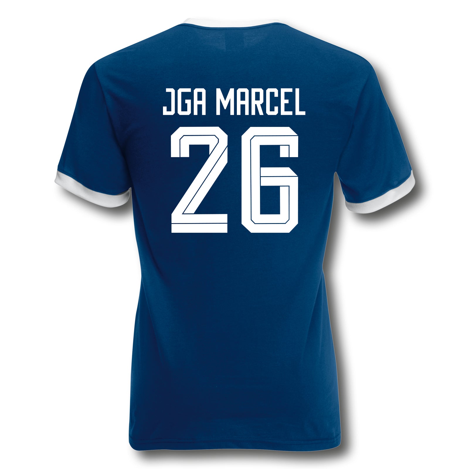 T-Shirt Trikot Retro-Shirt, JGA Auswärtstour, Junggesellenabschied, Fußball, Wunschname