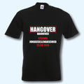 T-Shirt, JGA Junggesellenabschied, Hangover mit Wunschtext