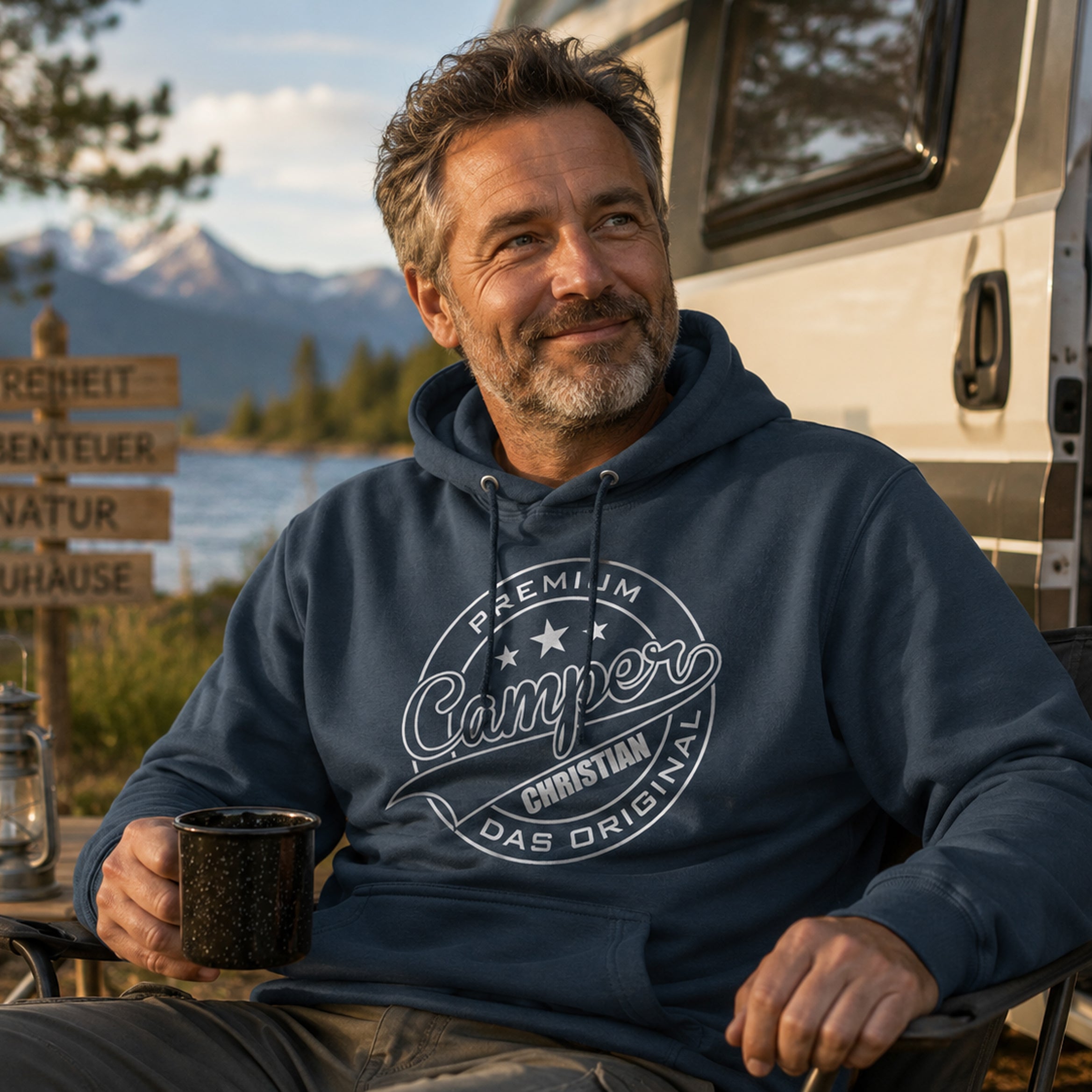 Unisex Camping Hoodies Prelium Camper