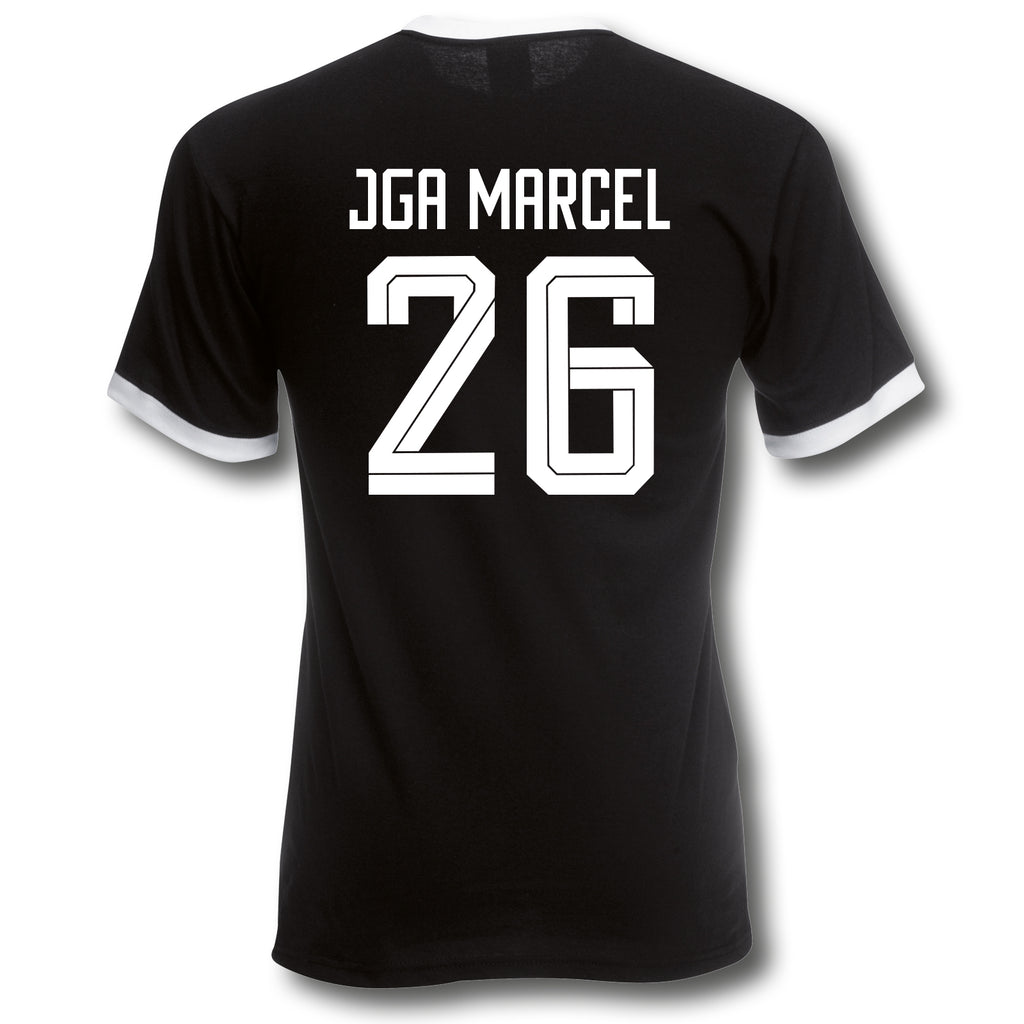 T-Shirt Trikot Retro-Shirt, JGA Auswärtstour, Junggesellenabschied, Fußball, Wunschname