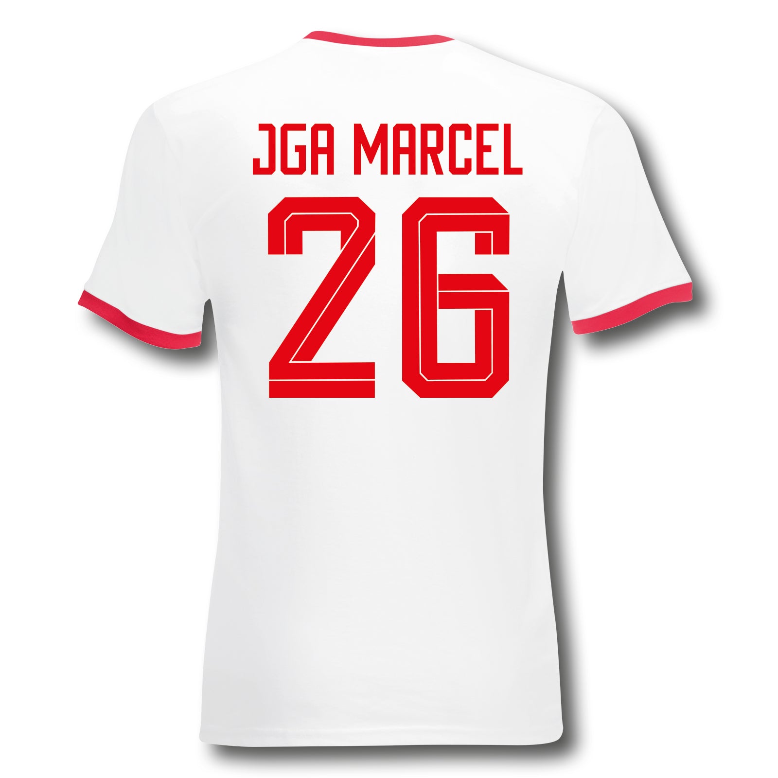 T-Shirt Trikot Retro-Shirt, JGA Auswärtstour, Junggesellenabschied, Fußball, Wunschname