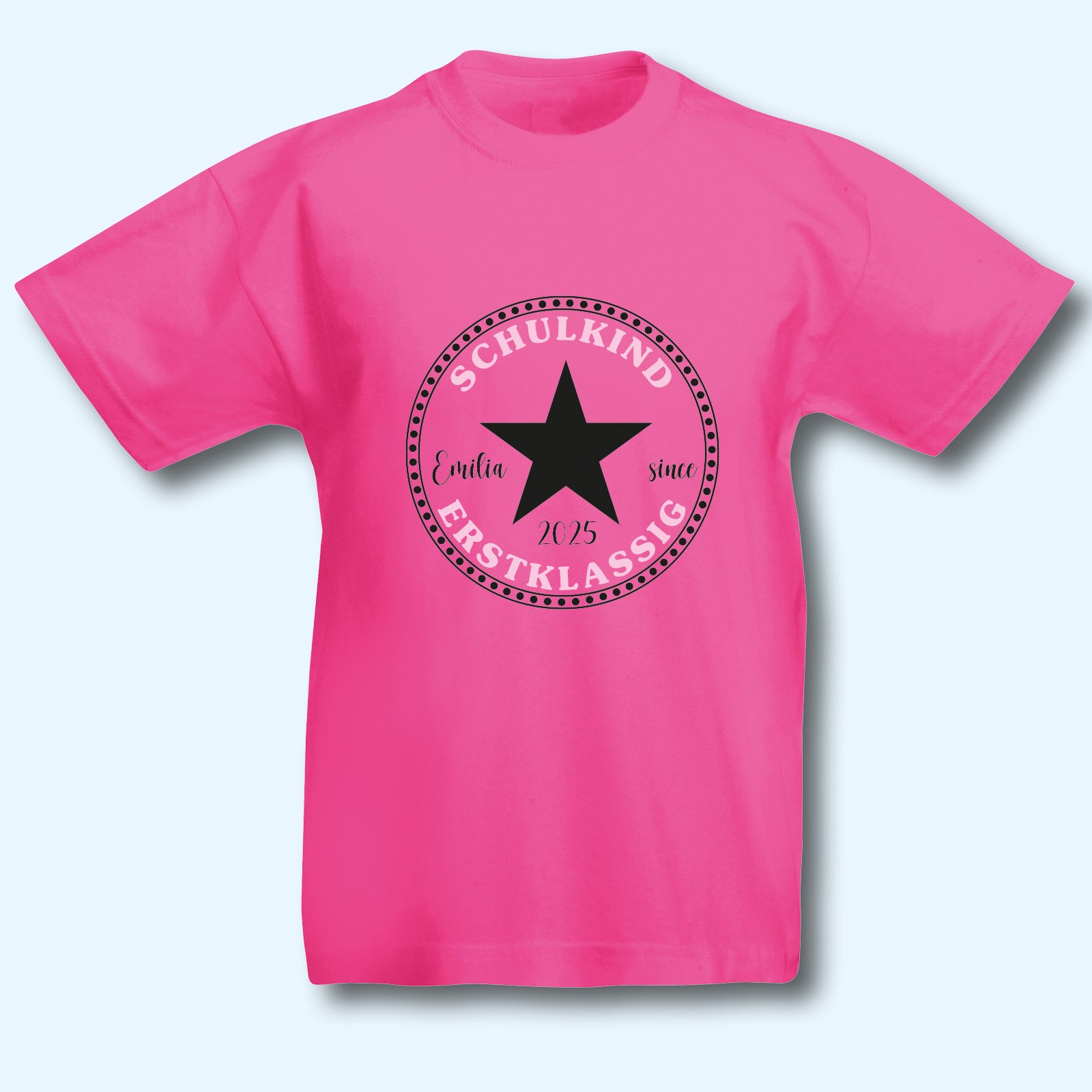 T-Shirt Einschulung Schulanfang Schulkind mit Wunschnamen personalisiert