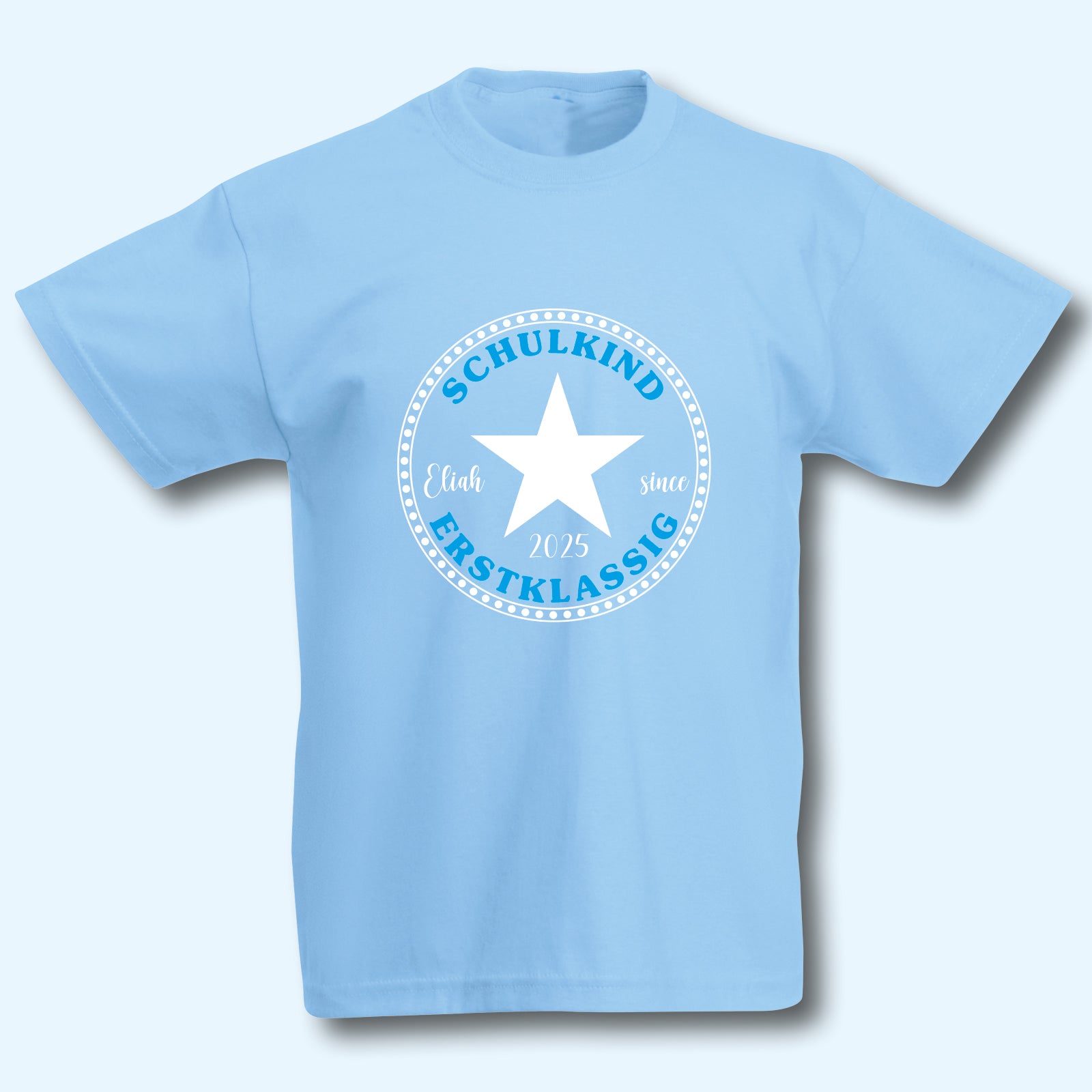 T-Shirt Einschulung Schulanfang Schulkind mit Wunschnamen personalisiert