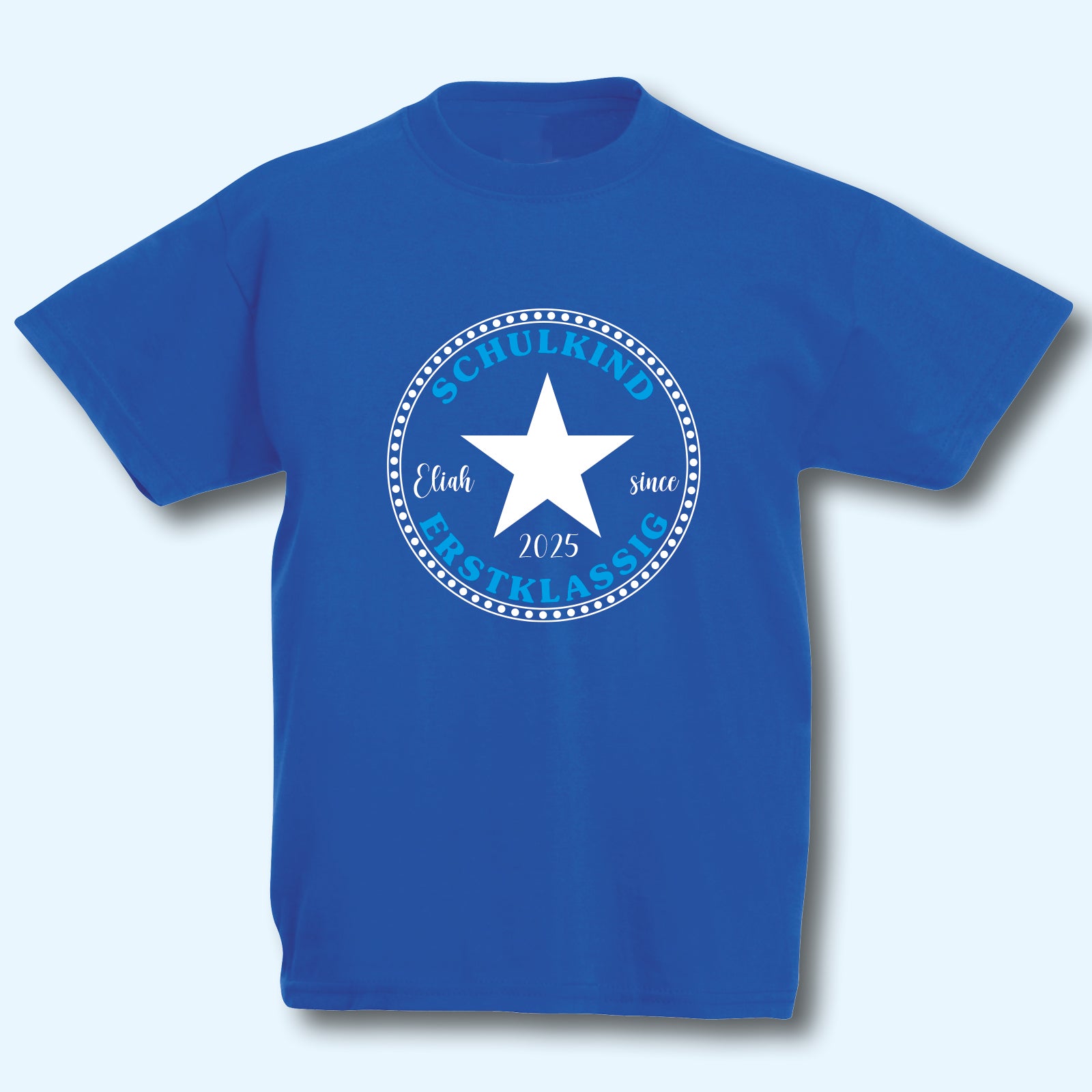 T-Shirt Einschulung Schulanfang Schulkind mit Wunschnamen personalisiert