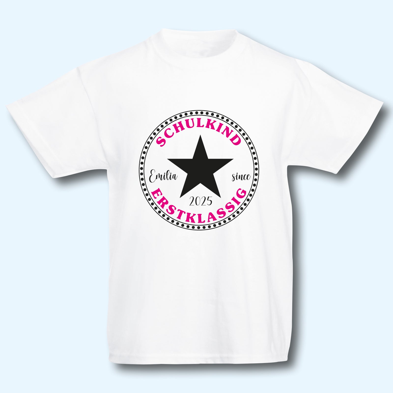 T-Shirt Einschulung Schulanfang Schulkind mit Wunschnamen personalisiert