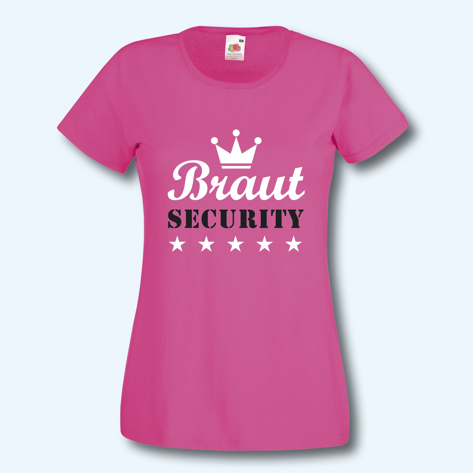 T-Shirt, JGA Braut Security, Junggesellinnenabschied