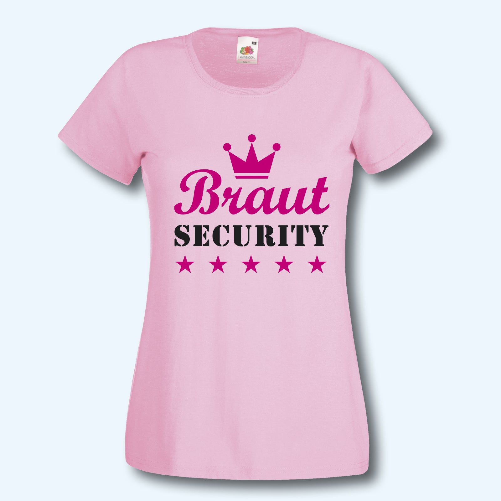 T-Shirt, JGA Braut Security, Junggesellinnenabschied