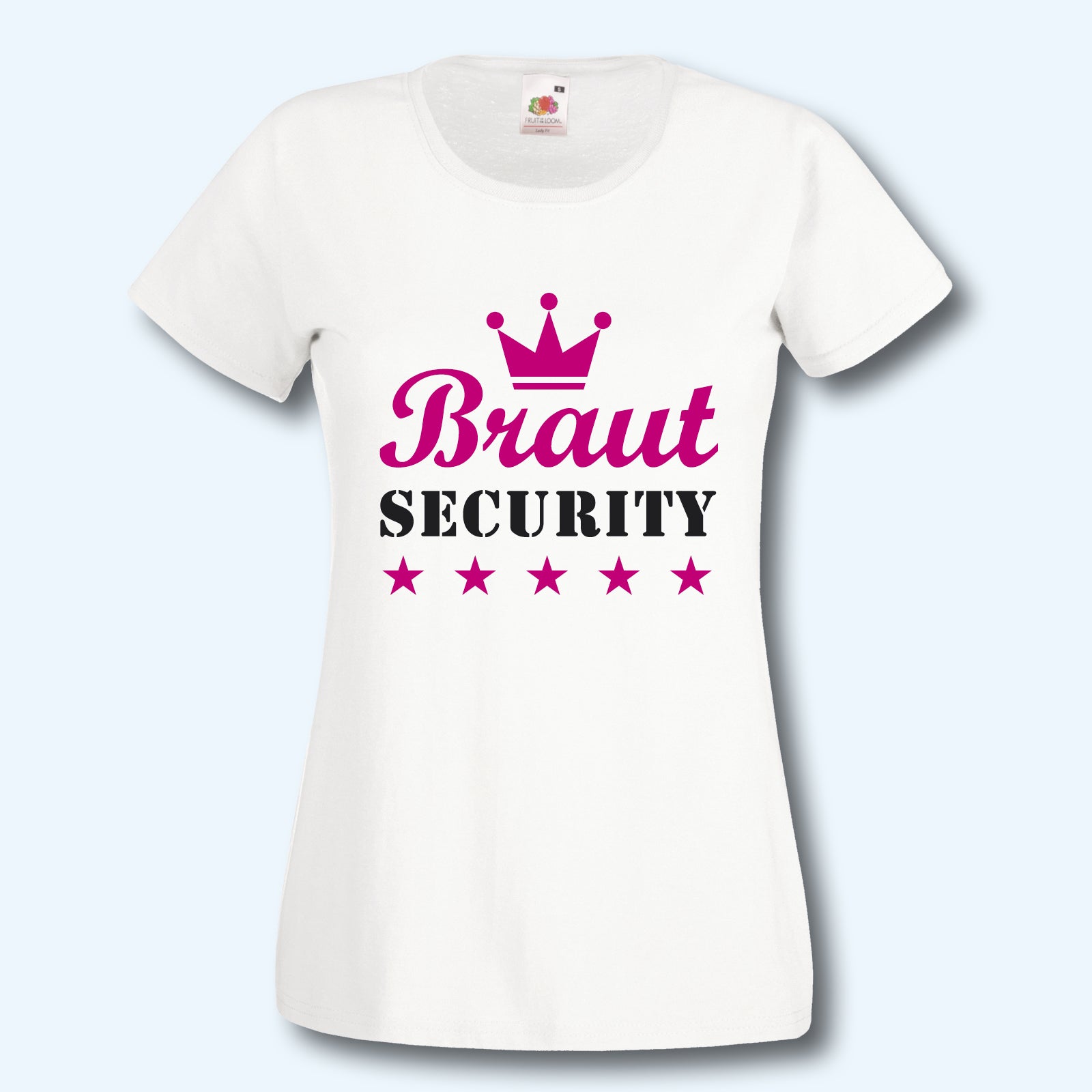 T-Shirt, JGA Braut Security, Junggesellinnenabschied