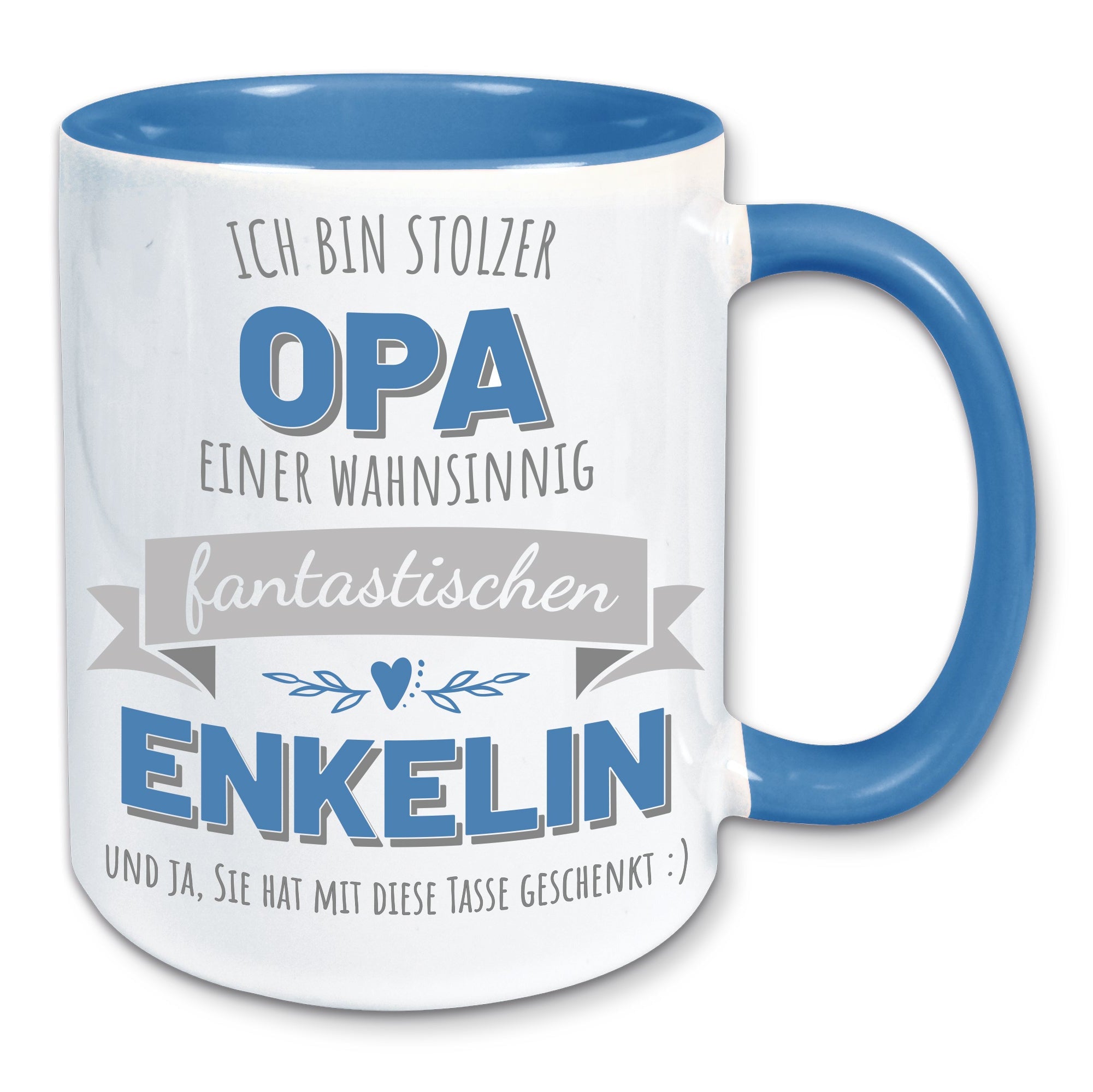 Tasse, Kaffeebecher, stolzer Opa einer fantastischen Enkelin