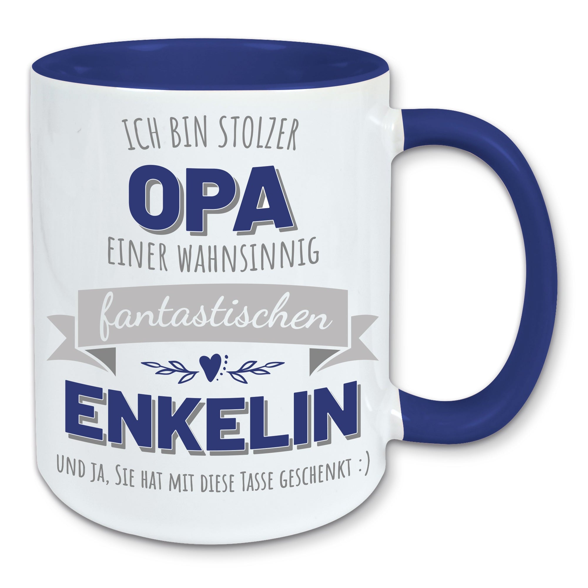Tasse, Kaffeebecher, stolzer Opa einer fantastischen Enkelin