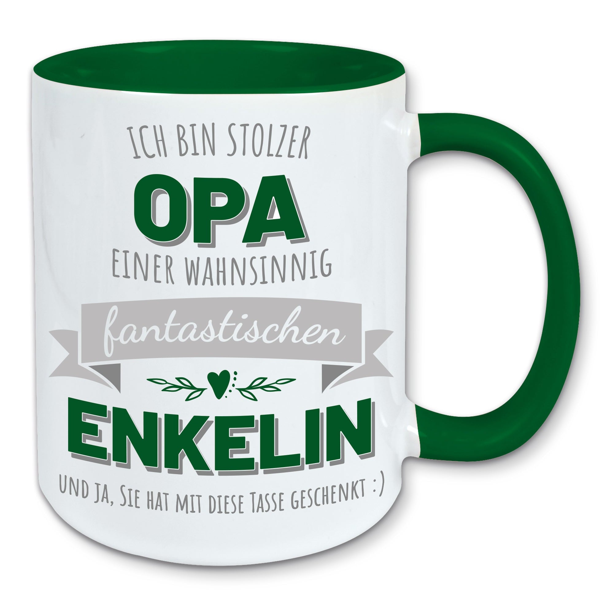 Tasse, Kaffeebecher, stolzer Opa einer fantastischen Enkelin