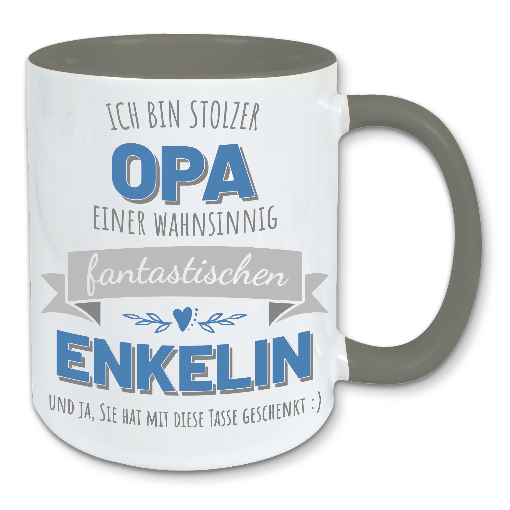 Tasse, Kaffeebecher, stolzer Opa einer fantastischen Enkelin