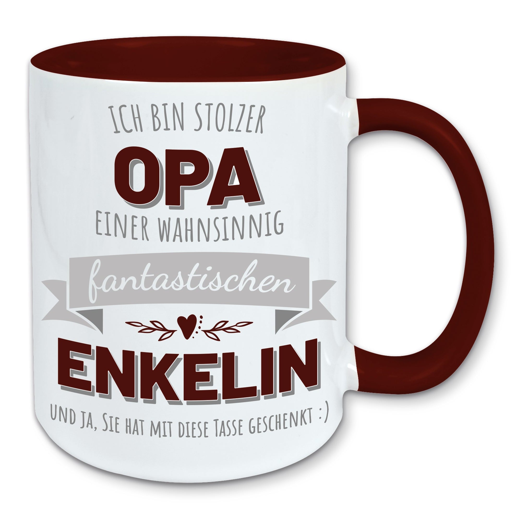 Tasse, Kaffeebecher, stolzer Opa einer fantastischen Enkelin