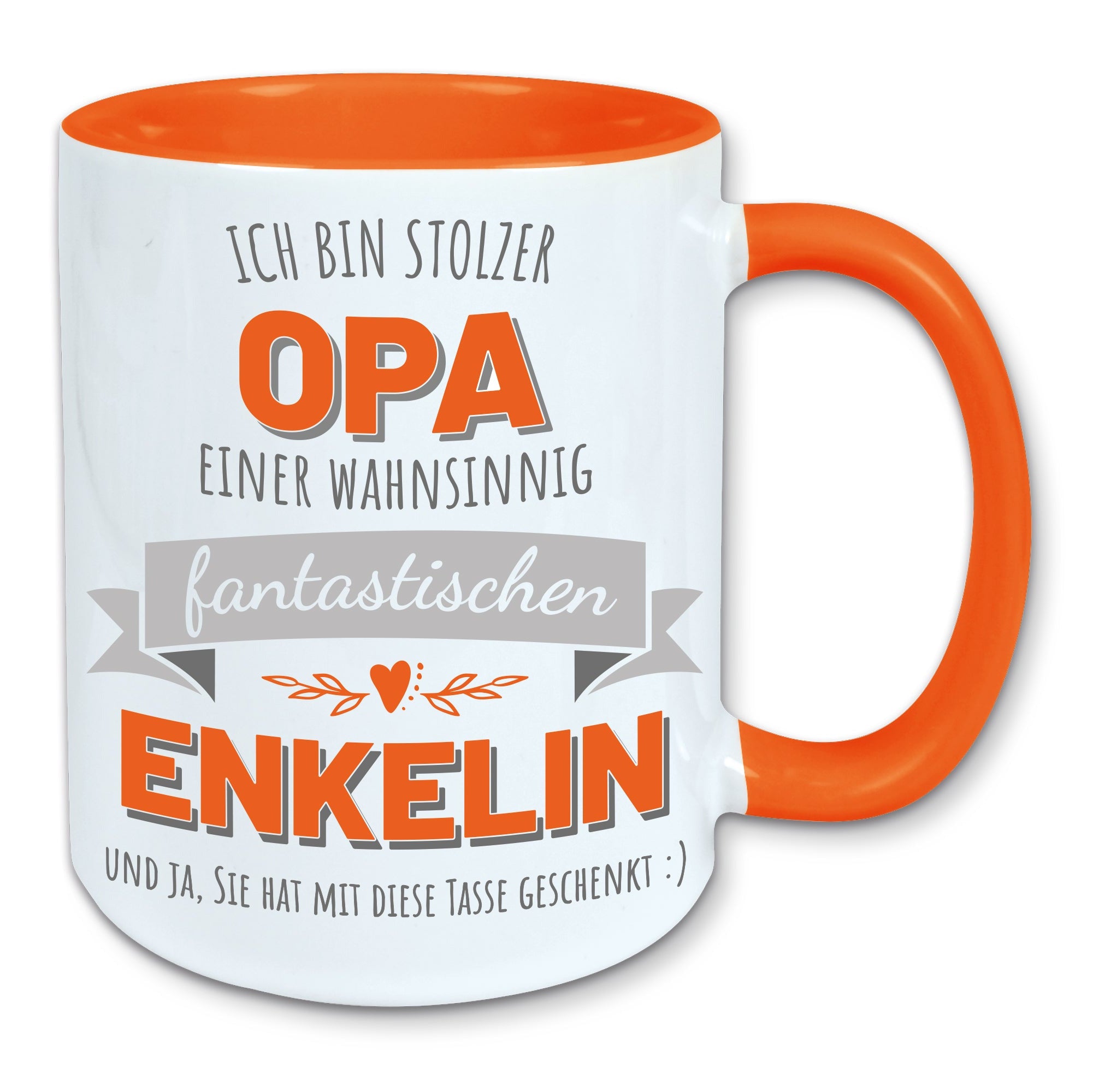 Tasse, Kaffeebecher, stolzer Opa einer fantastischen Enkelin