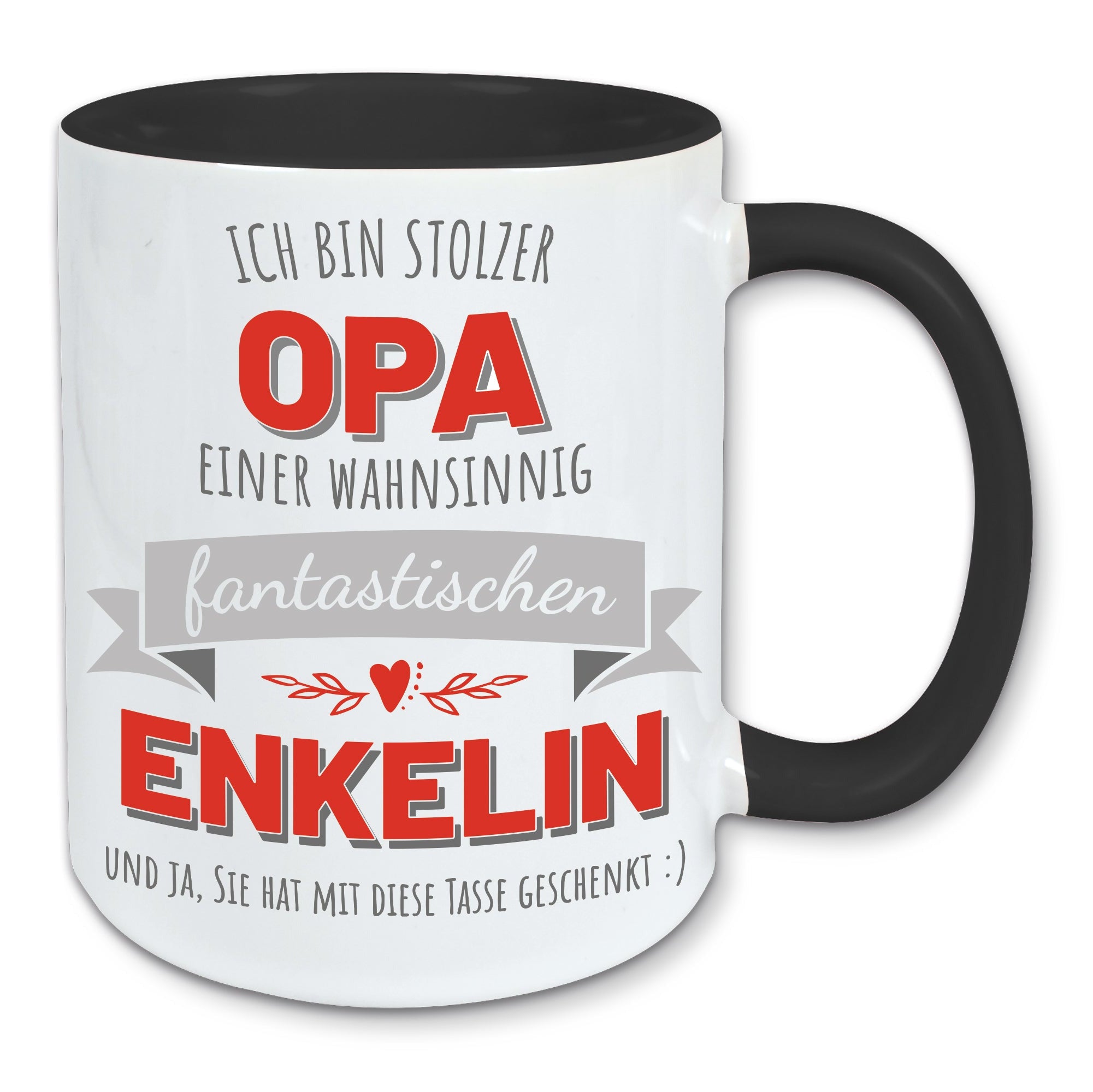 Tasse, Kaffeebecher, stolzer Opa einer fantastischen Enkelin