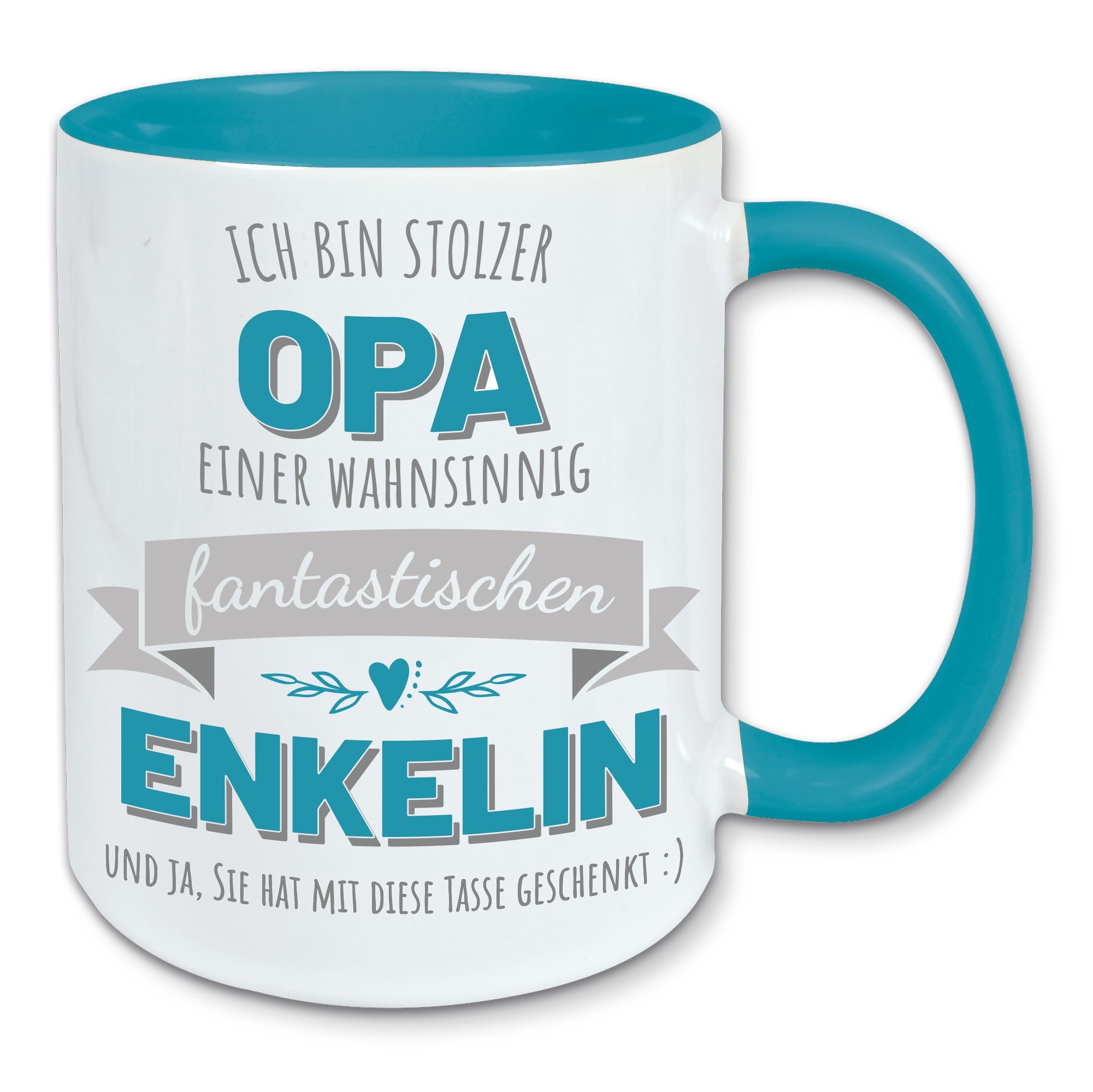 Tasse, Kaffeebecher, stolzer Opa einer fantastischen Enkelin