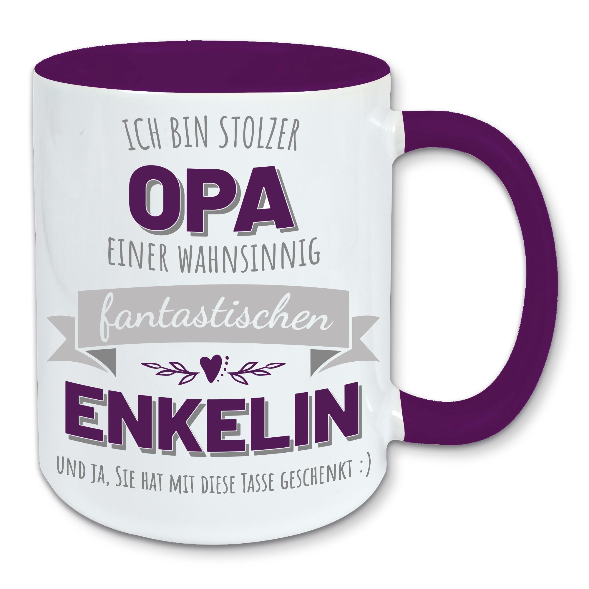 Tasse, Kaffeebecher, stolzer Opa einer fantastischen Enkelin