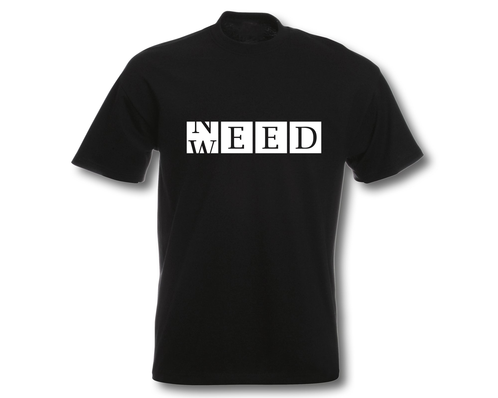 T-Shirt Herren Need Weed Fun-Shirt