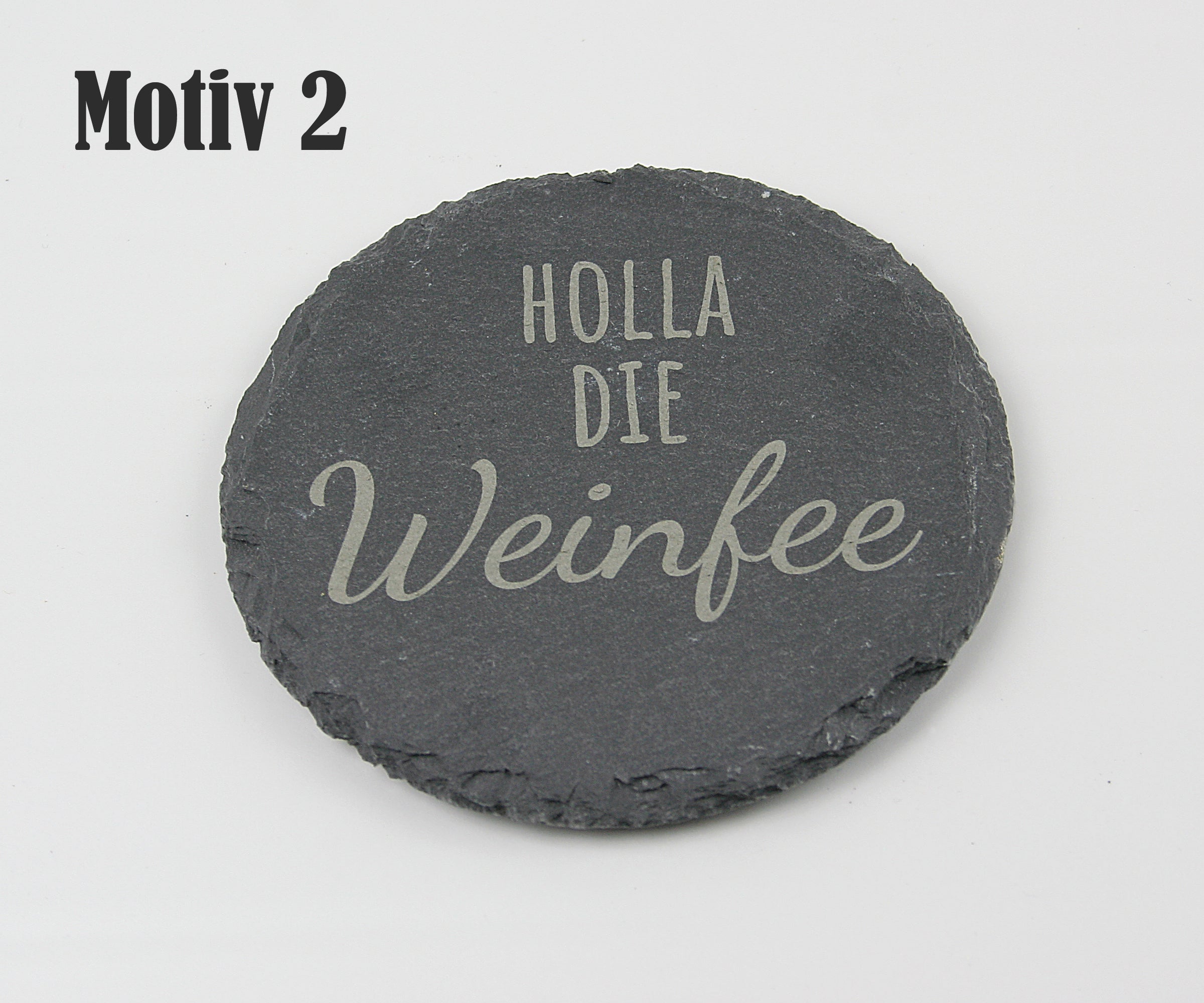 Untersetzer Schiefer - Wein-Sprüche - Geschenkidee - Laser Gravur personalisiert
