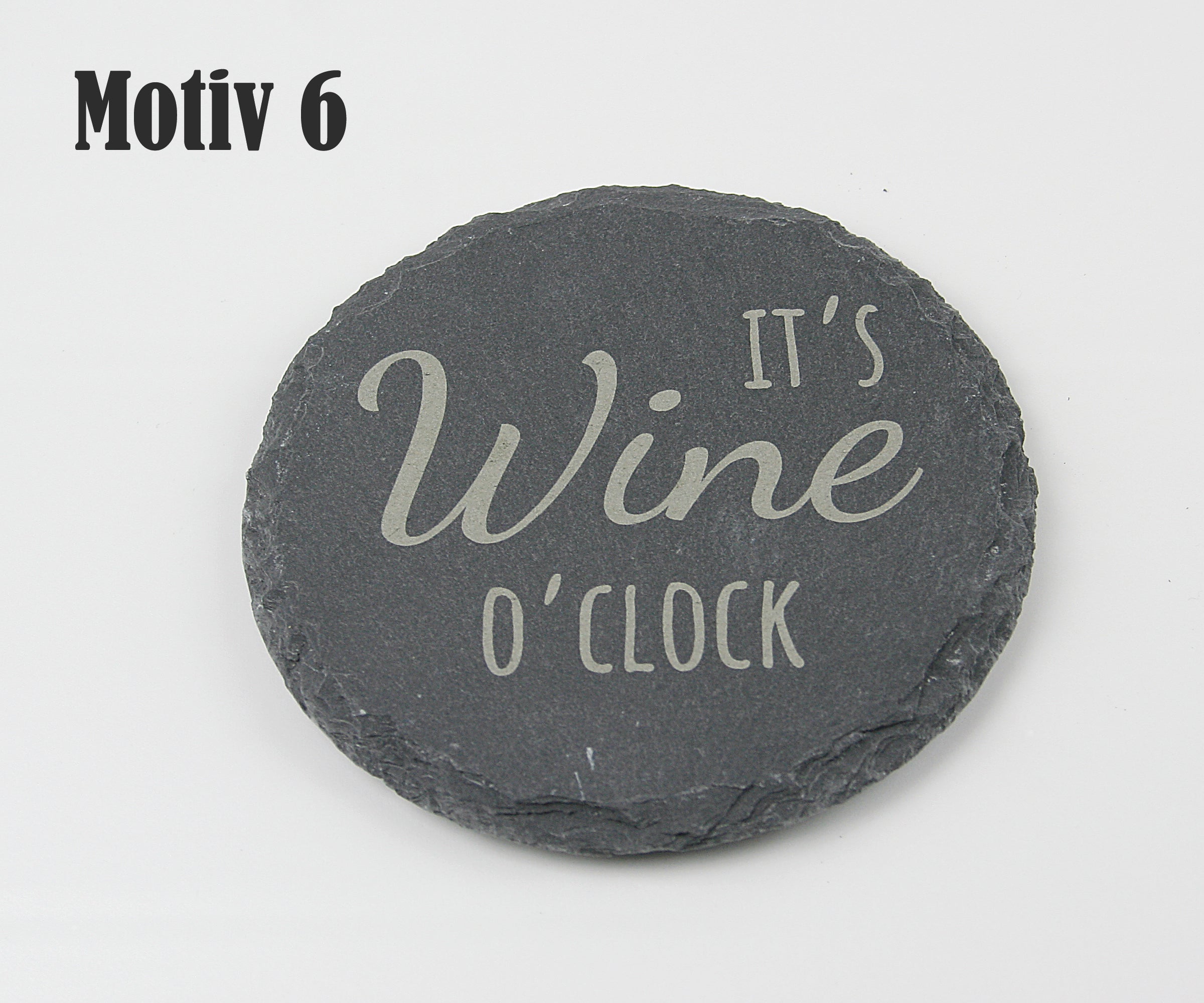 Untersetzer Schiefer - Wein-Sprüche - Geschenkidee - Laser Gravur personalisiert