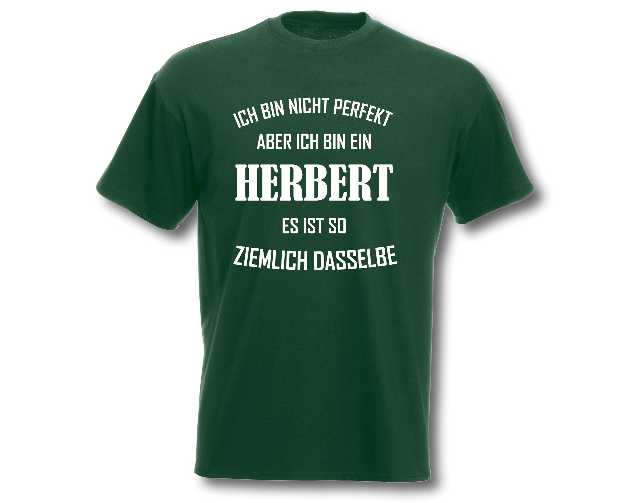 T-Shirt Herren personalisiert ich bin nicht perfekt mit Wunschnamen